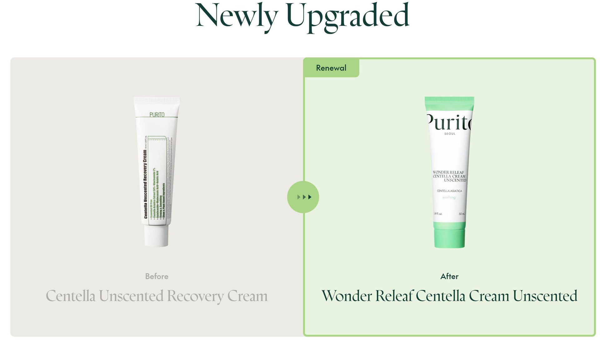 Purito SEOUL - Wonder Releaf Centella Cream Unscented, 50 ml, 1.69 fl. oz. - Haru Beauty