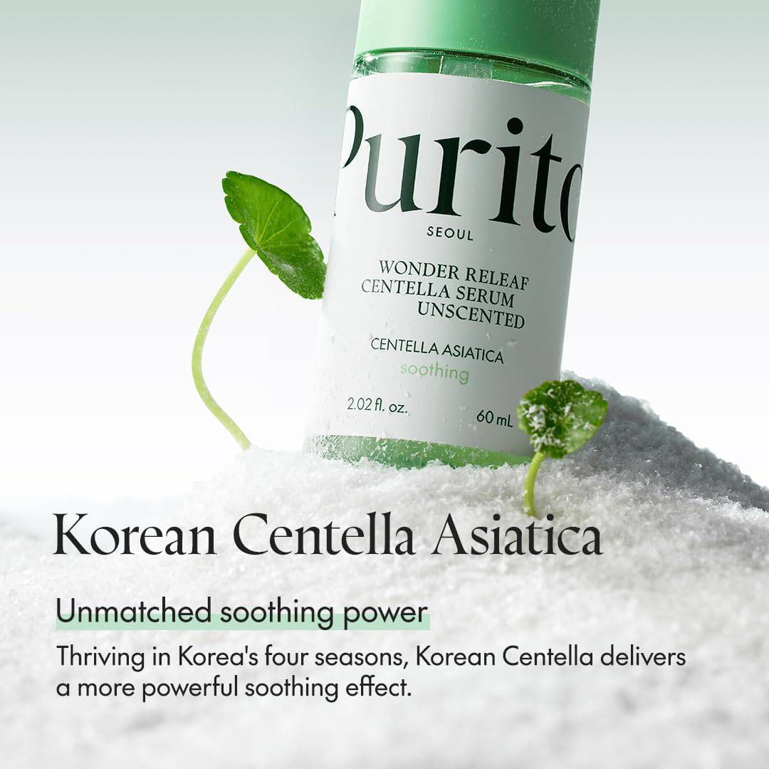 Purito SEOUL - Wonder Releaf Centella Serum Unscented, 60ml, 2.02 fl.oz - Haru Beauty